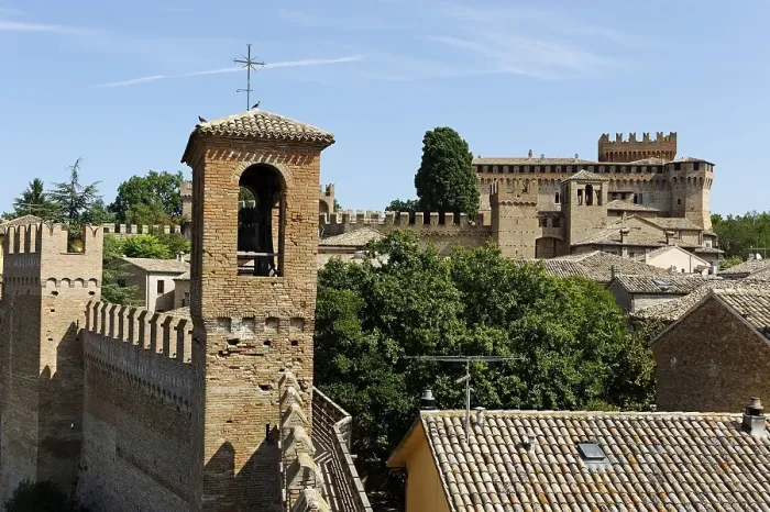 Framed Print : Castle village, Gradara, Province of Pesaro and Urbino Framed Print : Castle village, Gradara, Province of Pesaro and Urbino