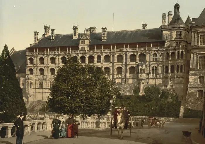 Framed Print : The Castle, wing of Francis I, the facade