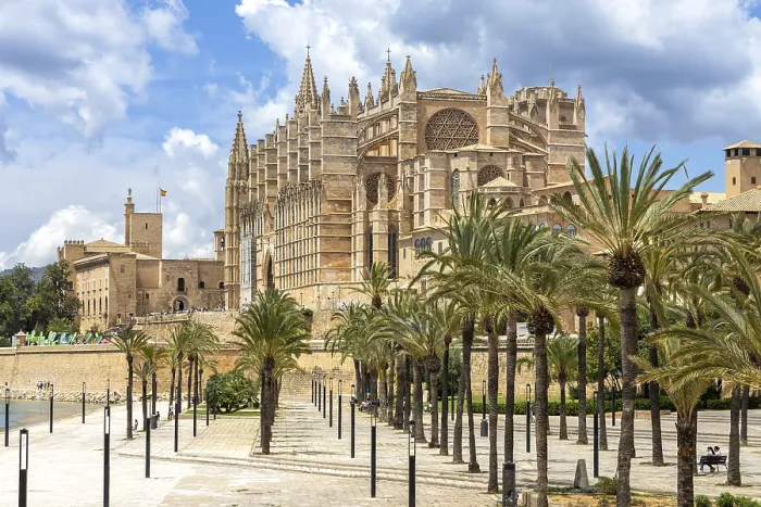 Framed Print : Cathedral Church Catedral de Palma de Majorca La Seu in Palma de Majorca Framed Print : Cathedral Church Catedral de Palma de Majorca La Seu in Palma de Majorca