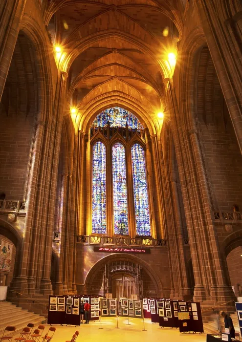 Framed Print : Cathedral church of liverpool, united kingdom