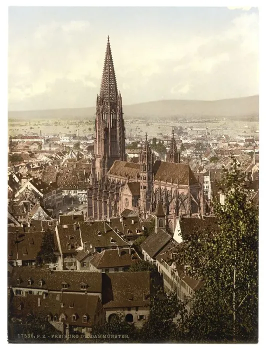 Framed Print : The Cathedral of Freiburg, Baden-Wuertemberg Framed Print : The Cathedral of Freiburg, Baden-Wuertemberg