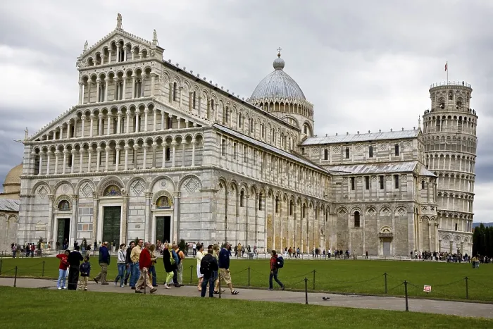 Framed Print : Cathedral and Leaning Tower of Pisa Piazza dei Miracoli Pisa Tuscany Italy