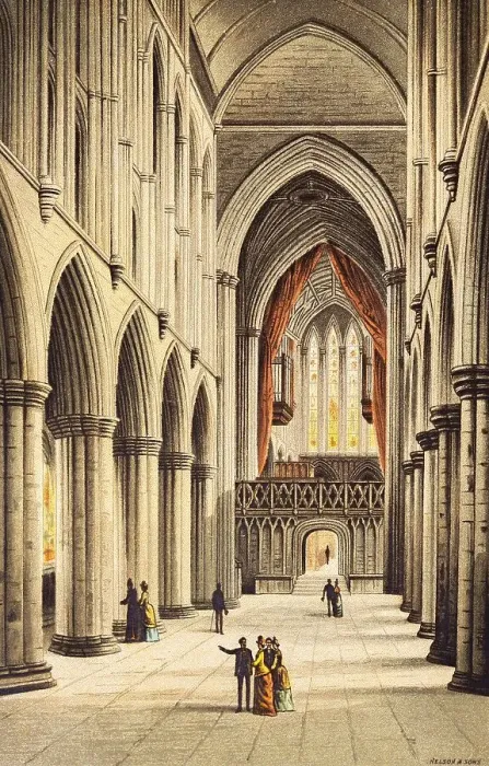 Framed Print : Cathedral with nave, Glasgow, Scotland Framed Print : Cathedral with nave, Glasgow, Scotland