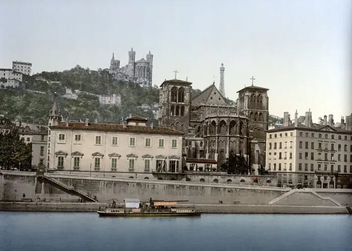Framed Print : Cathedral and Notre Dame de Fourviere
