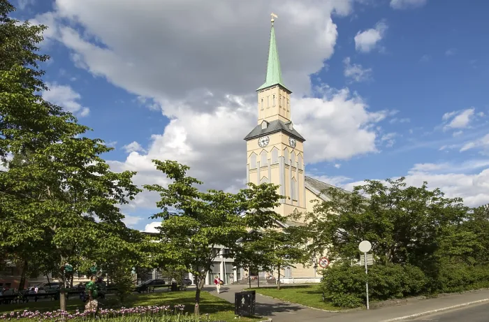 Framed Print : Cathedral, Tromso Domkirke, Tromso, Norway, Europe