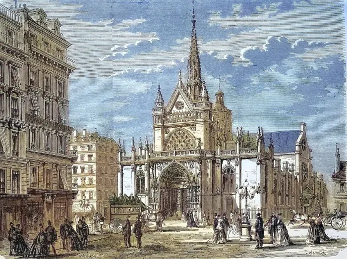 Framed Print : The Catholic parish church of Saint-Laurent in Paris was begun in the 15th century in the late Gothic style