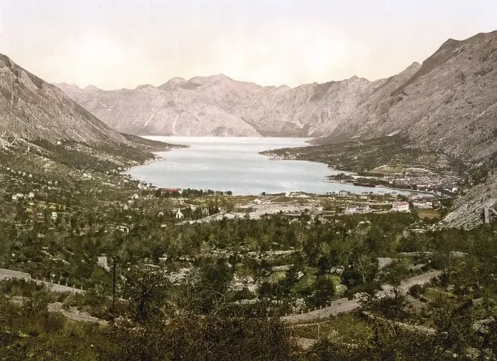Framed Print : Cattaro, now Kotor, general view and channel