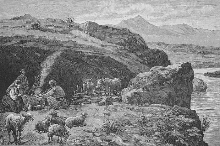 Framed Print : Cave Dwellings of the Shepherds in Dalmatia