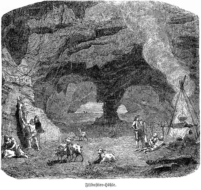 Framed Print : Cave, flibustier, filibuster, buccaneer