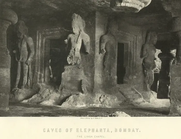 Framed Print : Caves of Elephanta, Bombay now Mumbai, Maharashtra, India, Asia