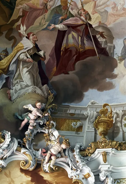 Framed Print : Ceiling fresco, St. Saint, Saint Framed Print : Ceiling fresco, St. Saint, Saint