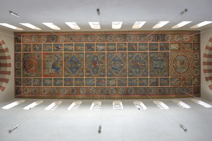Framed Print : Ceiling of the Ottonian UNESCO St Michael's Church