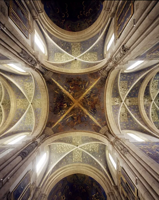 Framed Print : Ceiling painting, Vision of the Four Horsemen of the Apocalypse Framed Print : Ceiling painting, Vision of the Four Horsemen of the Apocalypse
