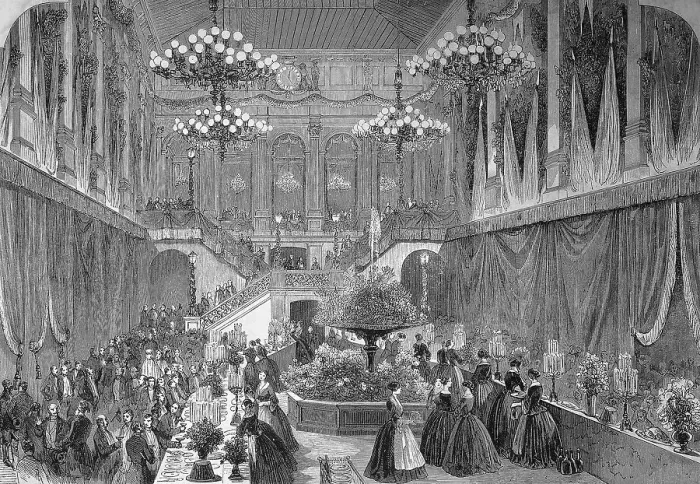 Framed Print : A celebration in the Hotel du Louvre Framed Print : A celebration in the Hotel du Louvre