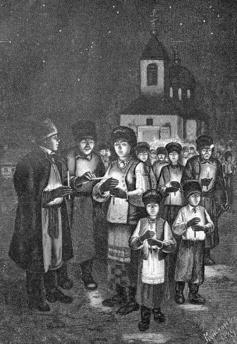 Framed Print : Celebration of Maundy Thursday in Russia