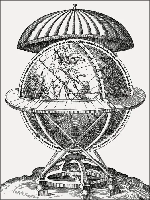 Framed Print : Celestrial globe, after Tycho Brahe Astronomiae instauratae mechanica Framed Print : Celestrial globe, after Tycho Brahe Astronomiae instauratae mechanica