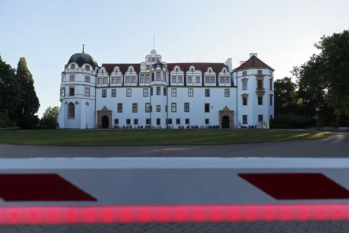 Framed Print : Celle Castle, twilight, Celle, Lower Saxony