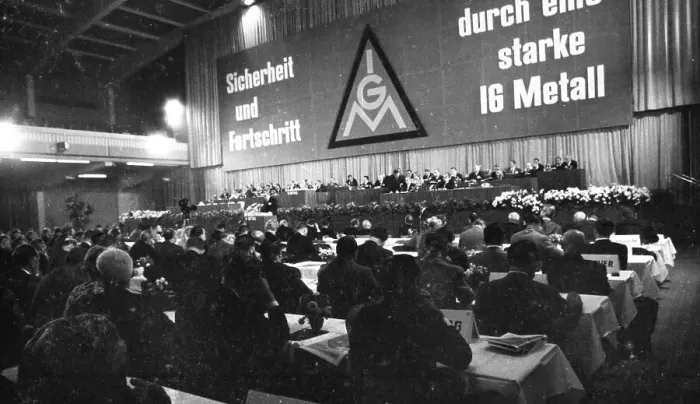 Framed Print : The Central Conference of the Metalworkers Union (IGM) on 5 Framed Print : The Central Conference of the Metalworkers Union (IGM) on 5