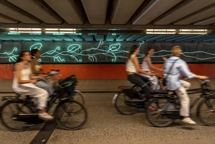 Framed Print : Central cycle path Walkway railway subway Framed Print : Central cycle path Walkway railway subway