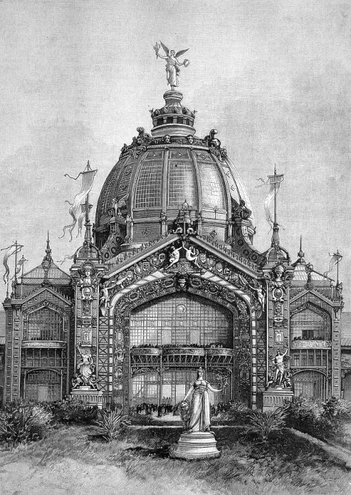Framed Print : Central Dome of the Paris Exhibition