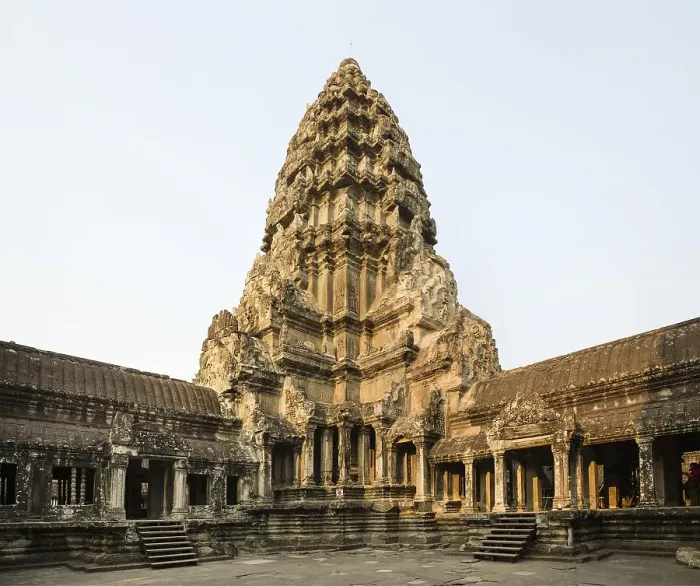 Framed Print : The Central Prasat on the third level