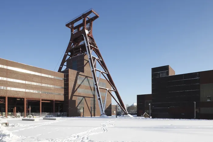 Framed Print : Central shaft XII, winding tower
