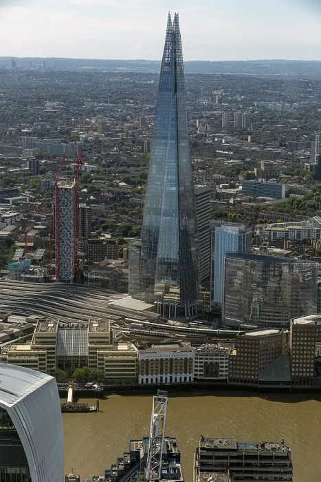 Framed Print : The central skyscraper, known as The Shard