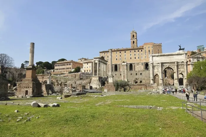 Framed Print : Central square in the Roman Forum Framed Print : Central square in the Roman Forum