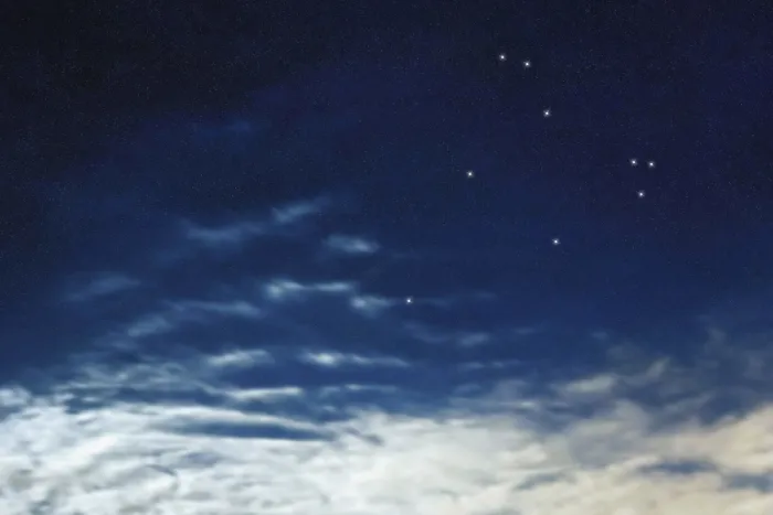 Framed Print : Cepheus star constellation, Night sky