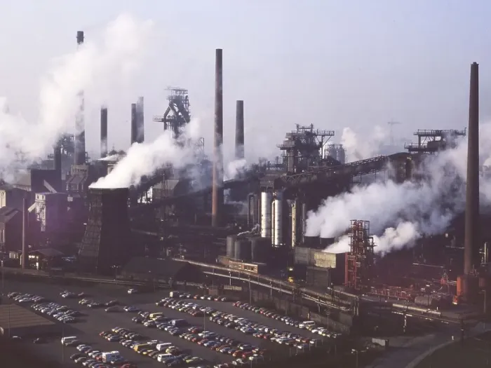 Framed Print : Has not only a certain optical charm but also documents an environmental problem for its neighbours in the Ruhr area