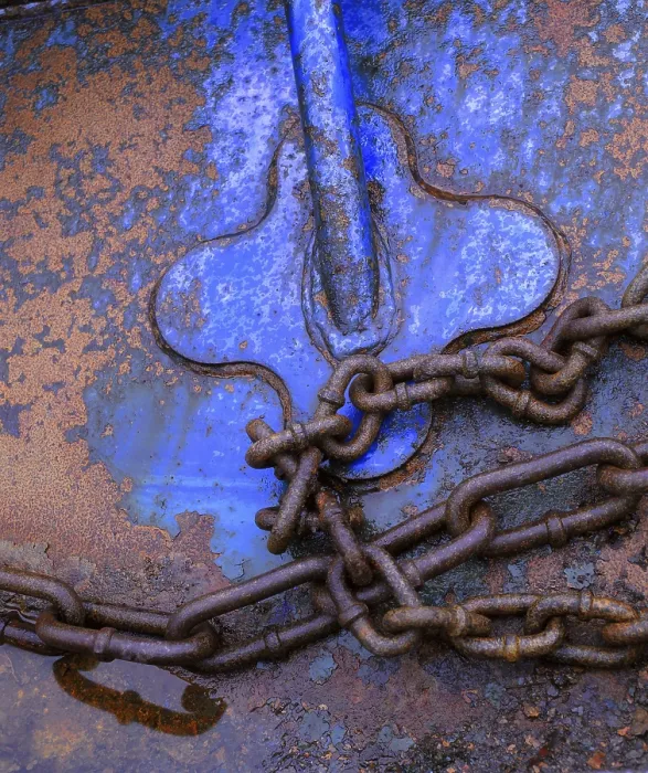 Framed Print : Chain in boat, iron chain, Varanger Peninsula Framed Print : Chain in boat, iron chain, Varanger Peninsula