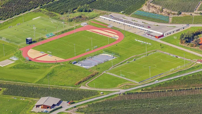 Framed Print : Chalais sports park, view from Vercorin