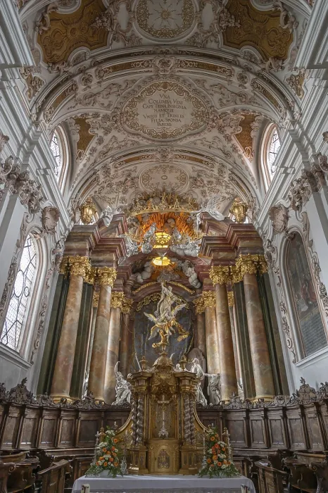 Framed Print : Chancel with the Assumption of Mary with the Apostles