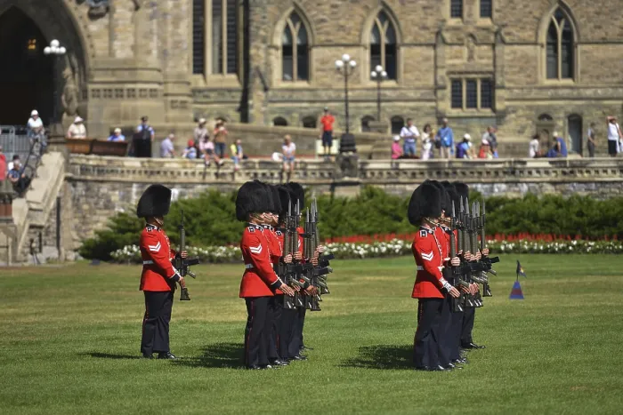 Framed Print : Changing of the Guard, Parliament Hill Framed Print : Changing of the Guard, Parliament Hill