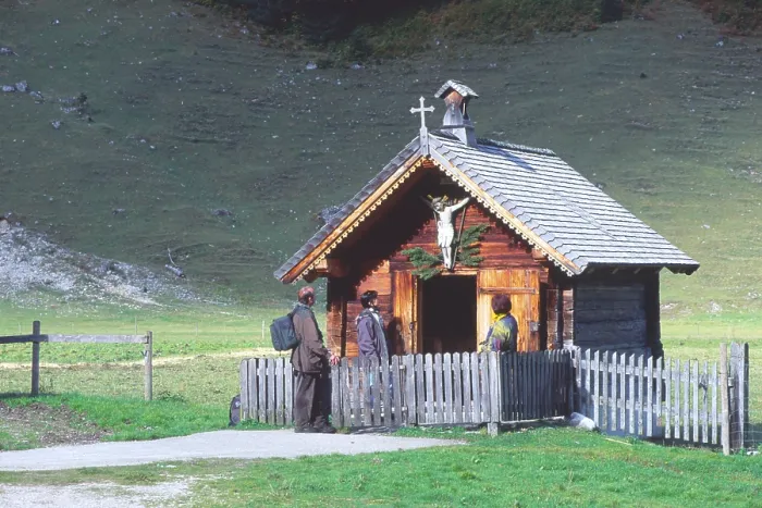 Framed Print : Chapel, Eng-Alm Alpine Pasture