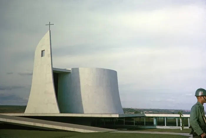 Framed Print : Chapel of the Presidential Palace, Palacio da Alvorada, Brasilia, Federal District, Brazil, 1962, South America