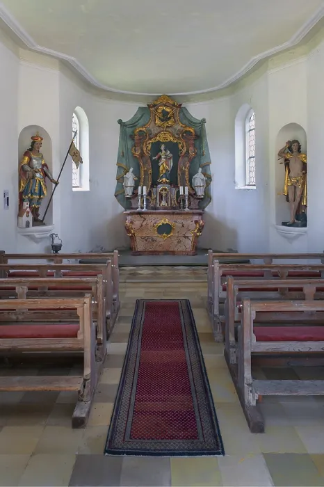 Framed Print : Chapel of St Agatha in the glassmaking village of Schmidsfelden