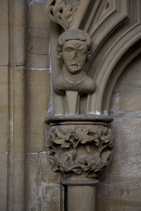 Framed Print : Chapter house, wall arcade detail