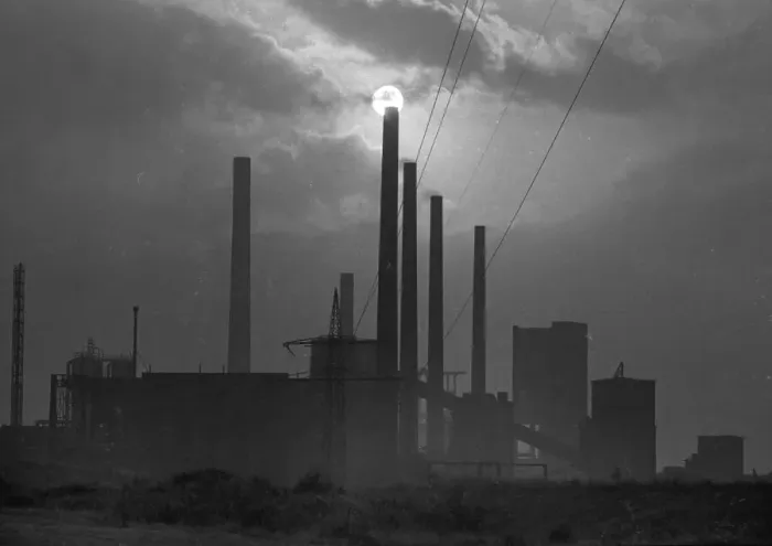Framed Print : Characteristic of the Ruhr area around 1973 - here in Nov