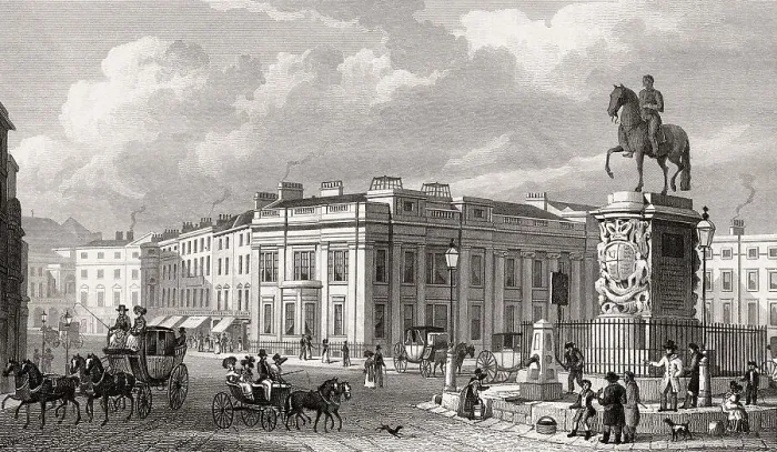 Framed Print : Charing Cross, London, UK, illustration by Th