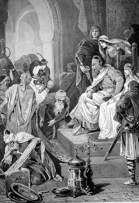 Framed Print : Charlemagne, 2 April 742, 28 January 814