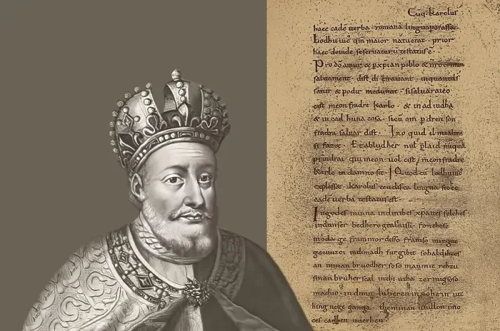 Framed Print : Charles the Bald, 823 - 877, emperor of the Carolingian Empire