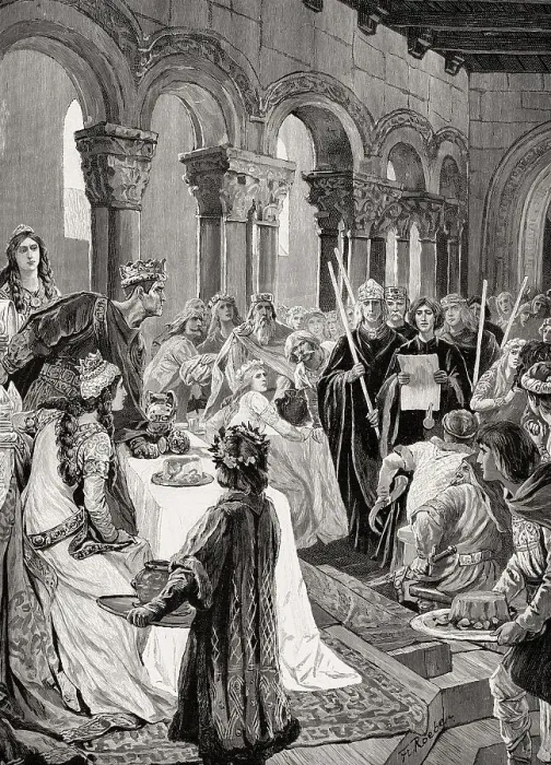 Framed Print : Charles the Bald, Karl II. 823-877and Louis the German Framed Print : Charles the Bald, Karl II. 823-877and Louis the German