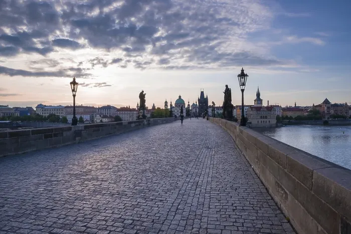 Framed Print : Charles Bridge with Old Town Bridge Tower