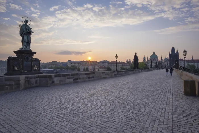 Framed Print : Charles Bridge with Old Town Bridge Tower