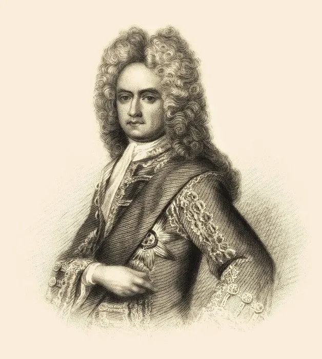Framed Print : Charles Mordaunt, 3. Earl of Peterborough und 1 Framed Print : Charles Mordaunt, 3. Earl of Peterborough und 1