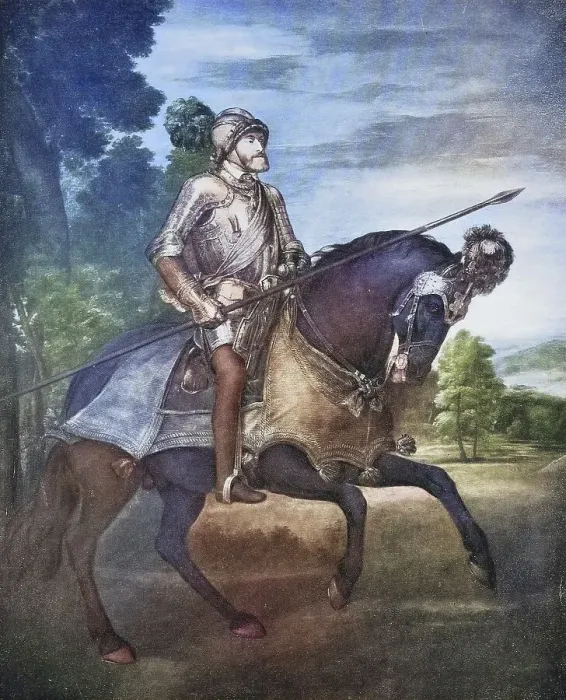 Framed Print : Charles V, Holy Roman Emperor, here at the Battle of Muehlberg