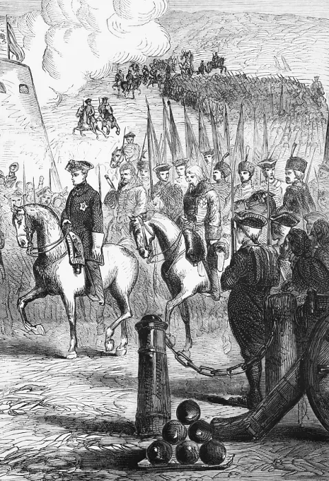 Framed Print : Charles XII of Sweden marches into Copenhagen after the Battle of Narva in 1700 Framed Print : Charles XII of Sweden marches into Copenhagen after the Battle of Narva in 1700