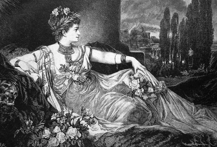 Framed Print : Charlotte Wolter, 1834 - 1897, a celebrated actress
