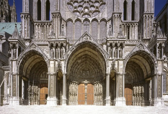 Framed Print : Chartres, Cathedral, Cathedrale Notre-Dame de Chartres